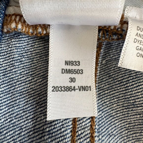 Madewell The Curvy Perfect Vintage Wide Leg Crop Jeans Cresslow Wash Size 30 - Picture 15 of 15